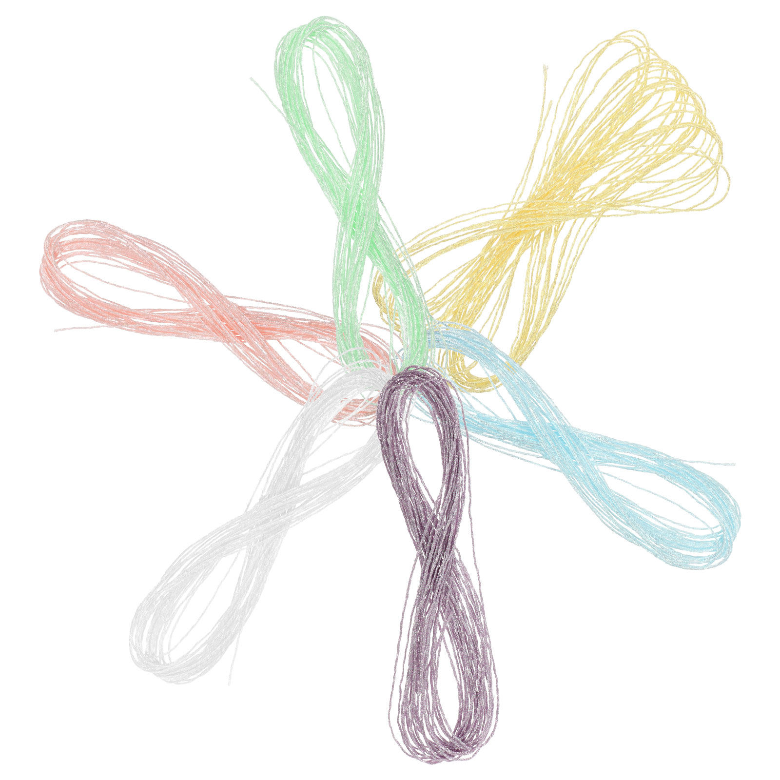 Embroidery Craft - Kit di 6 rotoli di filo