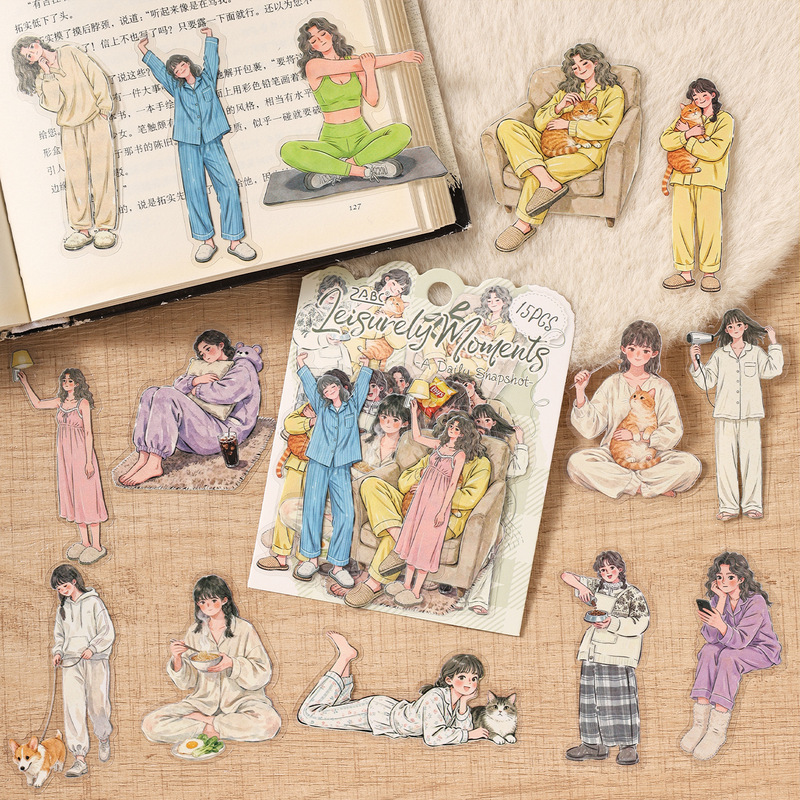 Embellishments For Scrapbooking - 15 Pezzi di Adesivi Eleganti con