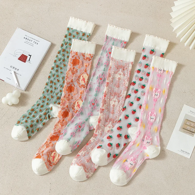 Calze da donna sottili estive  - Crystal Mesh Fabric recensione e prezzo