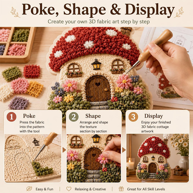 Kit Fai-da-Te Casa dei Funghi  - Embroidery Craft recensione e prezzo