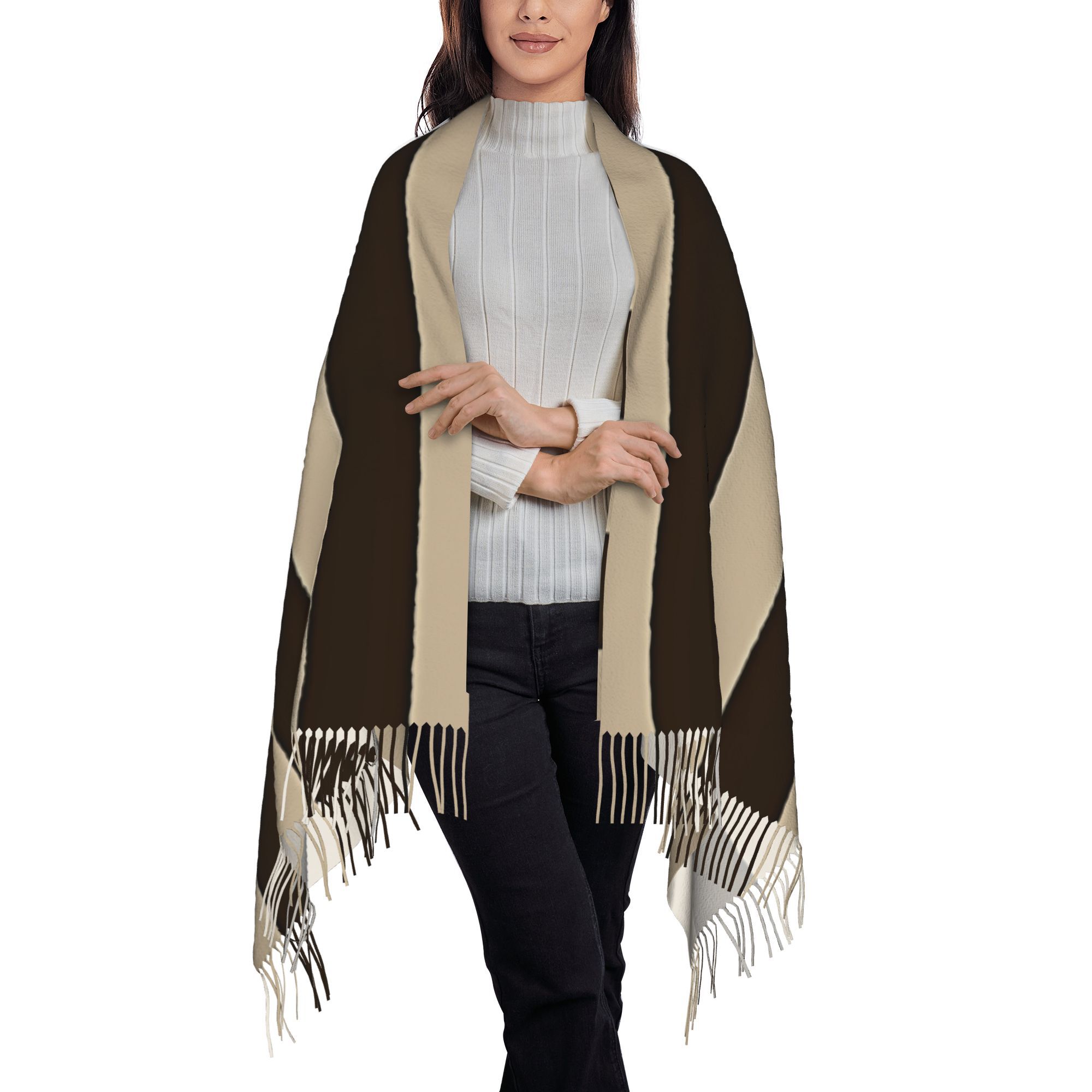 1 sciarpa a righe verticali ma - Tassel Fringe Trim recensione e prezzo